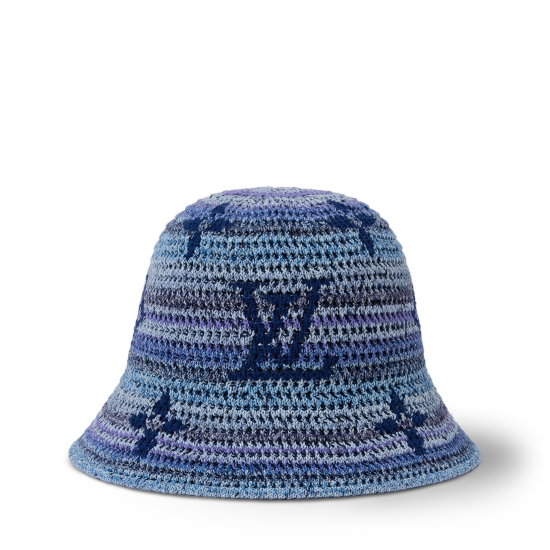 Monogram Stripes Crochet Bucket Hat S00 - Men - Accessories